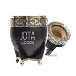 Mate Imperial Clásico con Base - Virola de Alpaca Cincelada