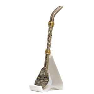 Bombillon Alpaca Curvo Premium - Cincelado
